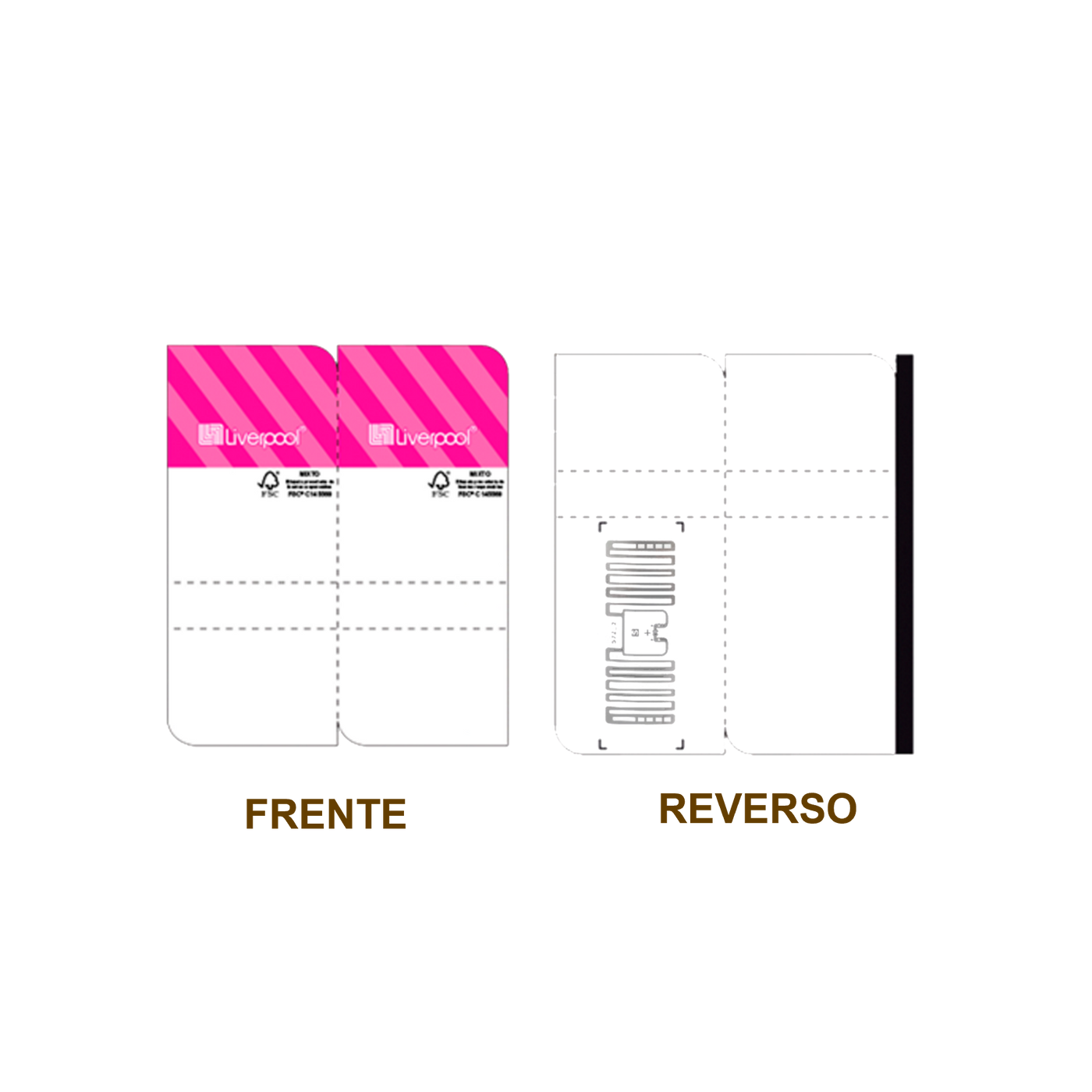 20 Millares de Etiqueta RFID TTR adherible blanca con impresión rosa, 87mm x 74 mm con inlay, Miniweb M730 de Avery Dennison, Clase 1 Gen 2, UHF 860-960 Mhz, EPC 128 Bit