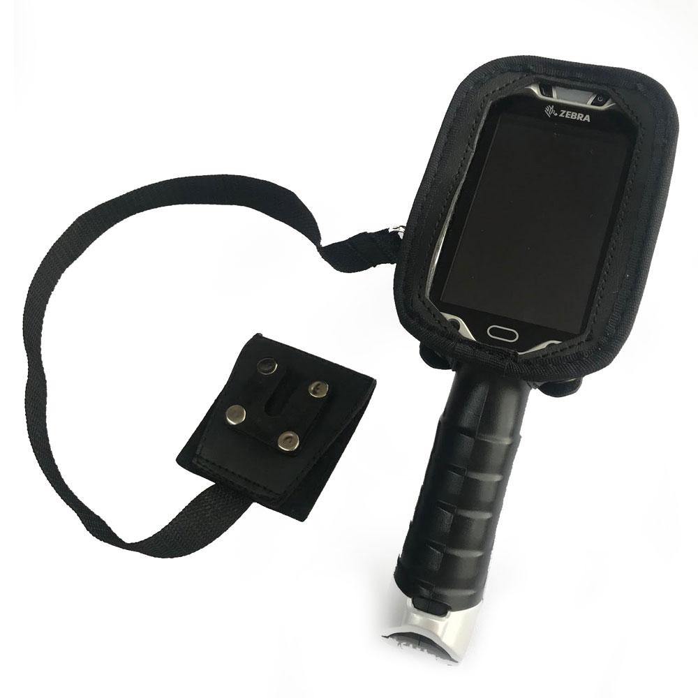Funda para Handheld Zebra modelo TC8000 con anclaje de seguridad (clip al cinto) - Práctico Click