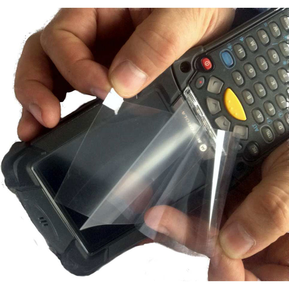 Protector de pantalla para para Handheld Zebra modelo MC9090 transparente con doble liner para mayor uso - Práctico Click